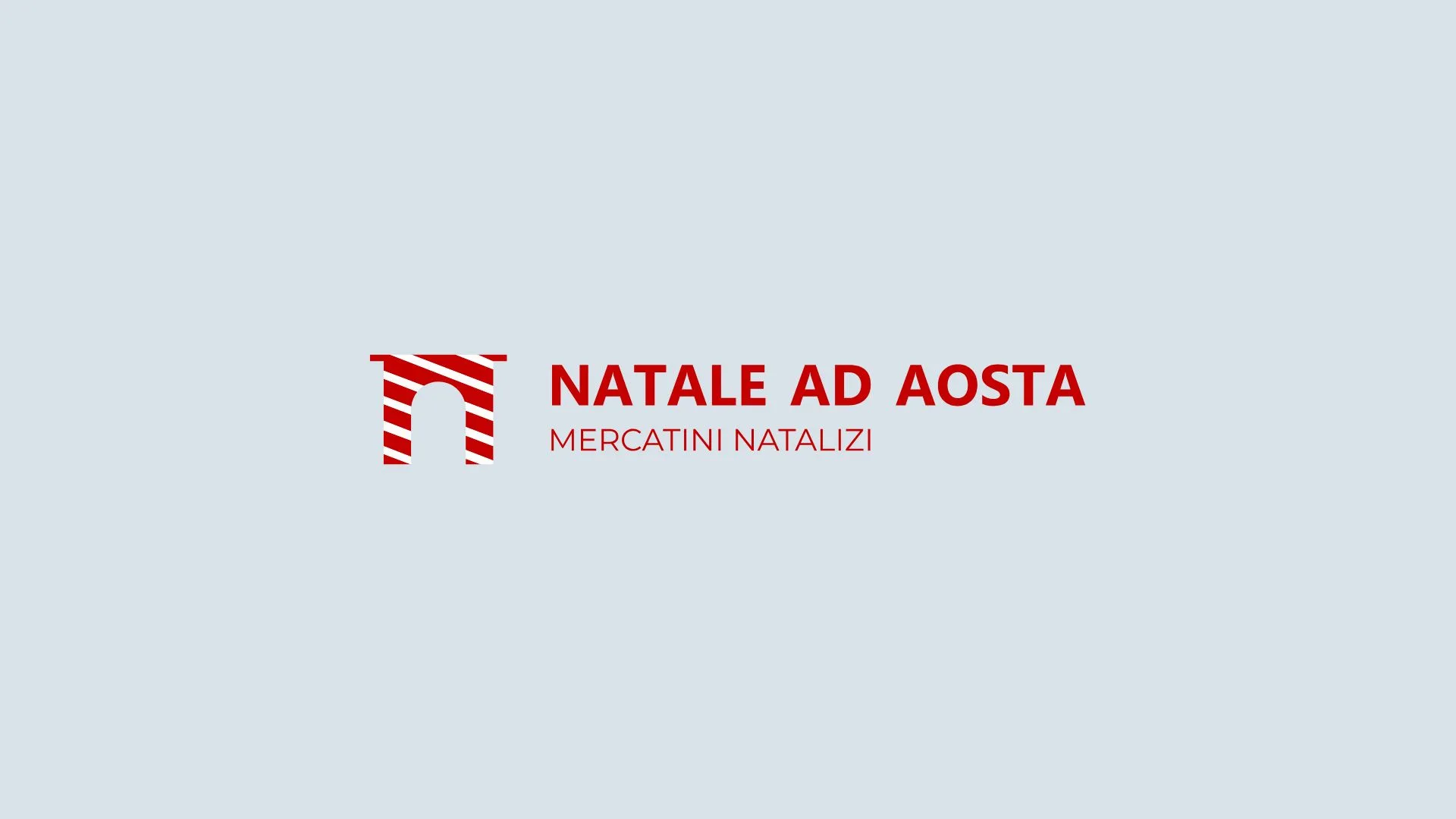 Immagine del logo di Natale ad Aosta, su uno sfondo neutro.